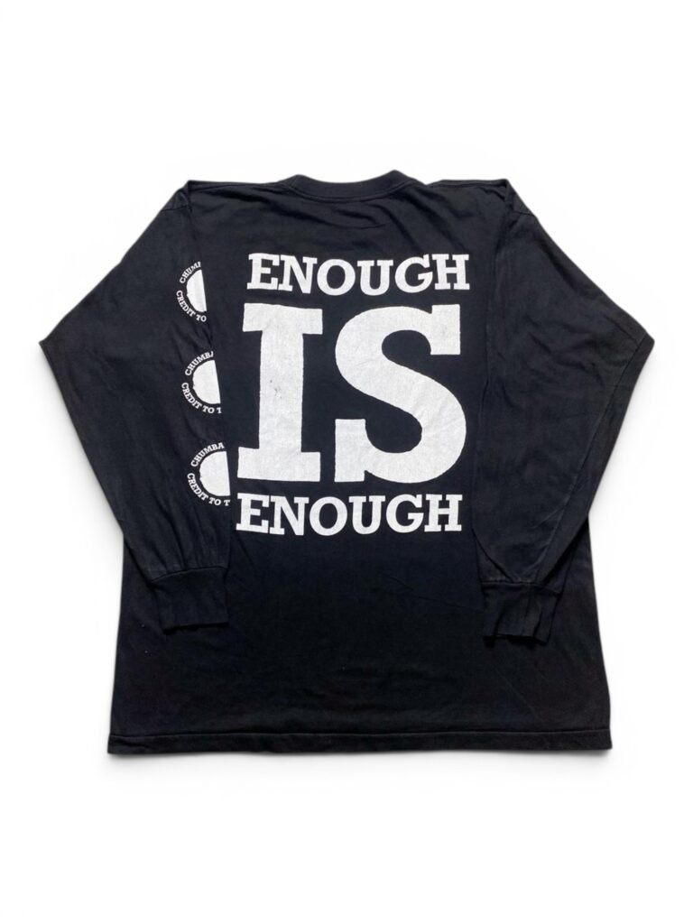 1993 Chumbawamba And Credit To The Nation - Enough is Enough T-Shirt