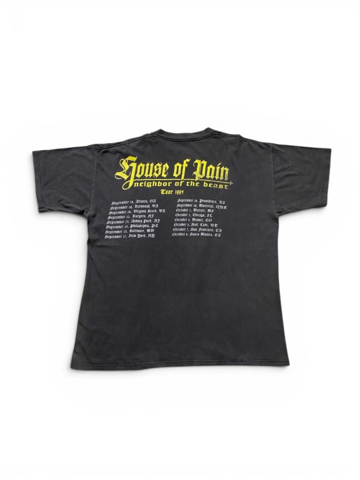 1994 House Of Pain - Neighboor Of The Beast Tour T-Shirt