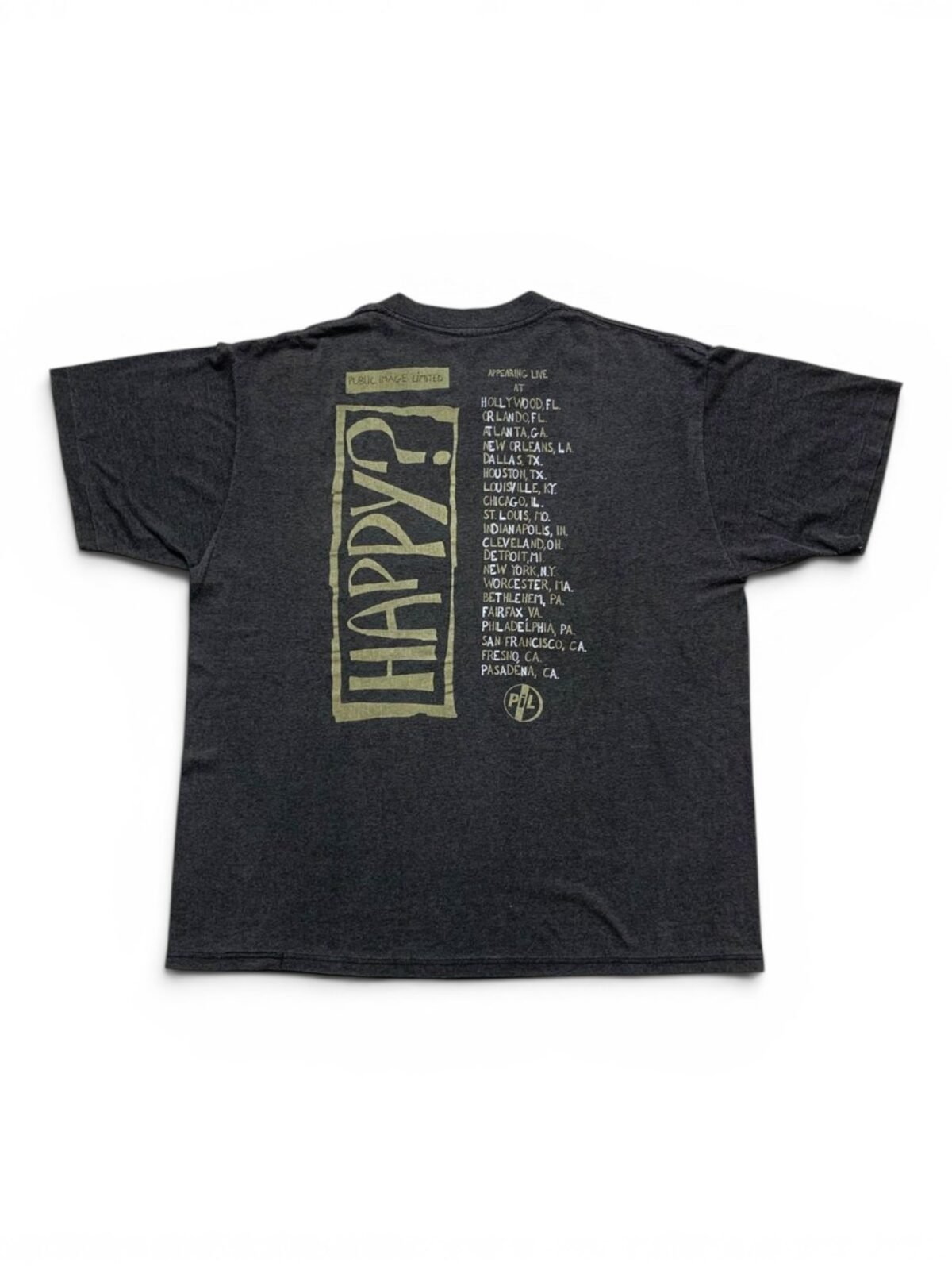 1987 Public Image Ltd - Happy? T-Shirt