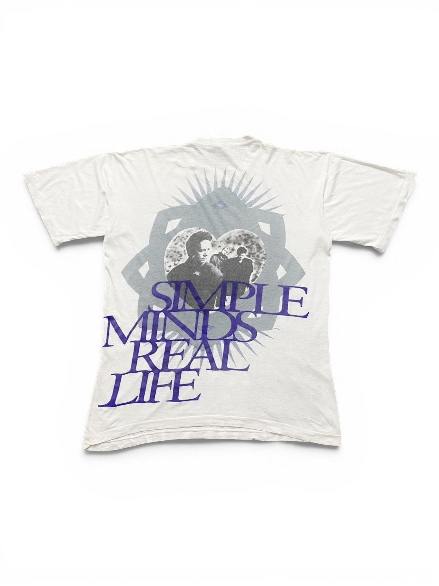 1991 Simple Minds - Real Life T-Shirt - Image 2