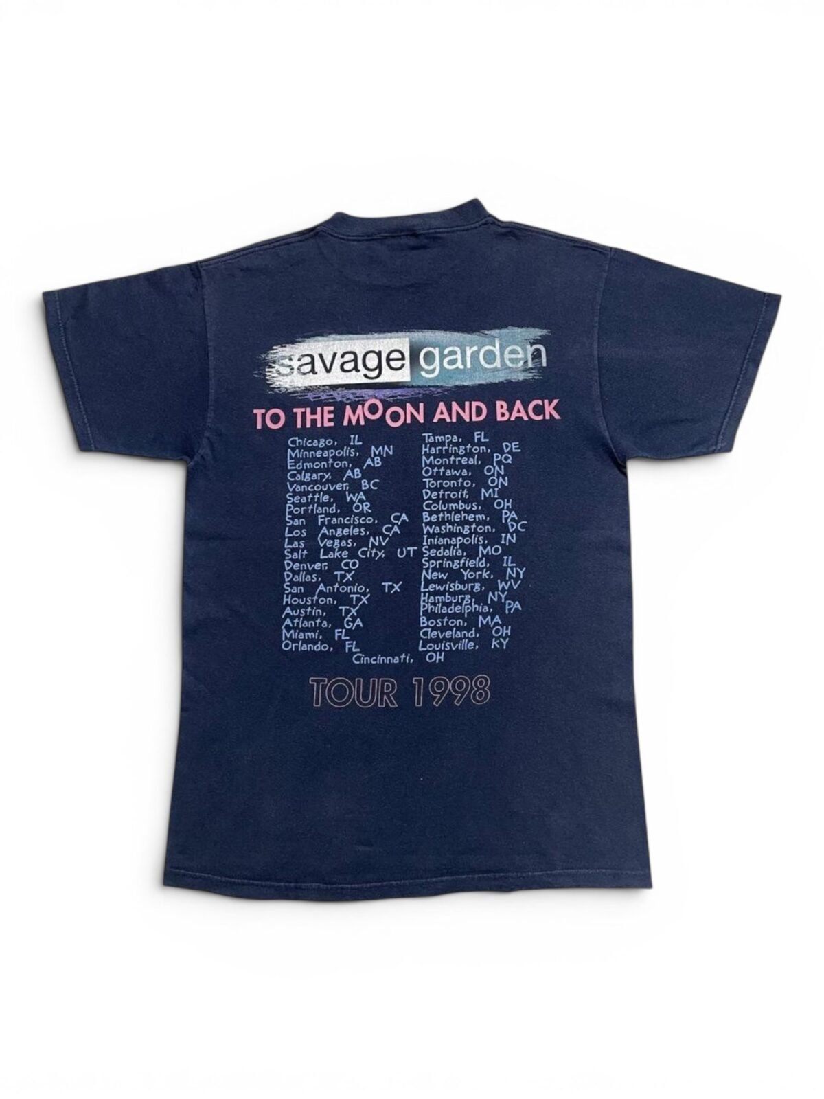 1998 Savage Garden - To The Moon And Back Tour T-Shirt