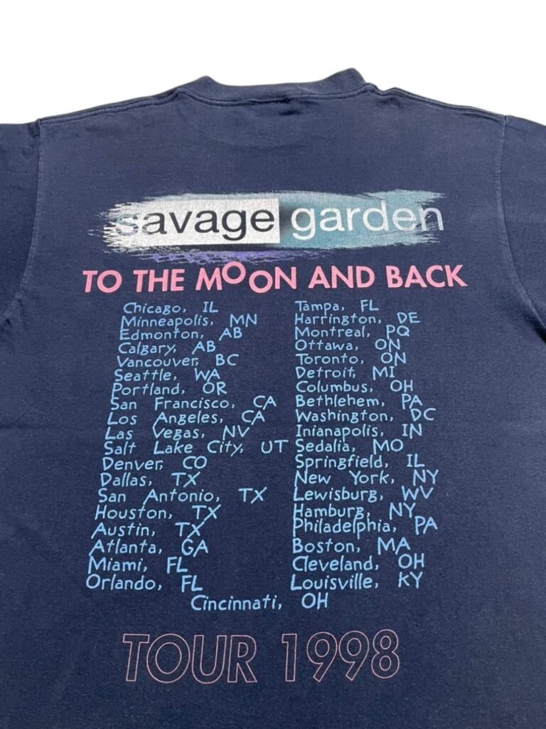 1998 Savage Garden - To The Moon And Back Tour T-Shirt