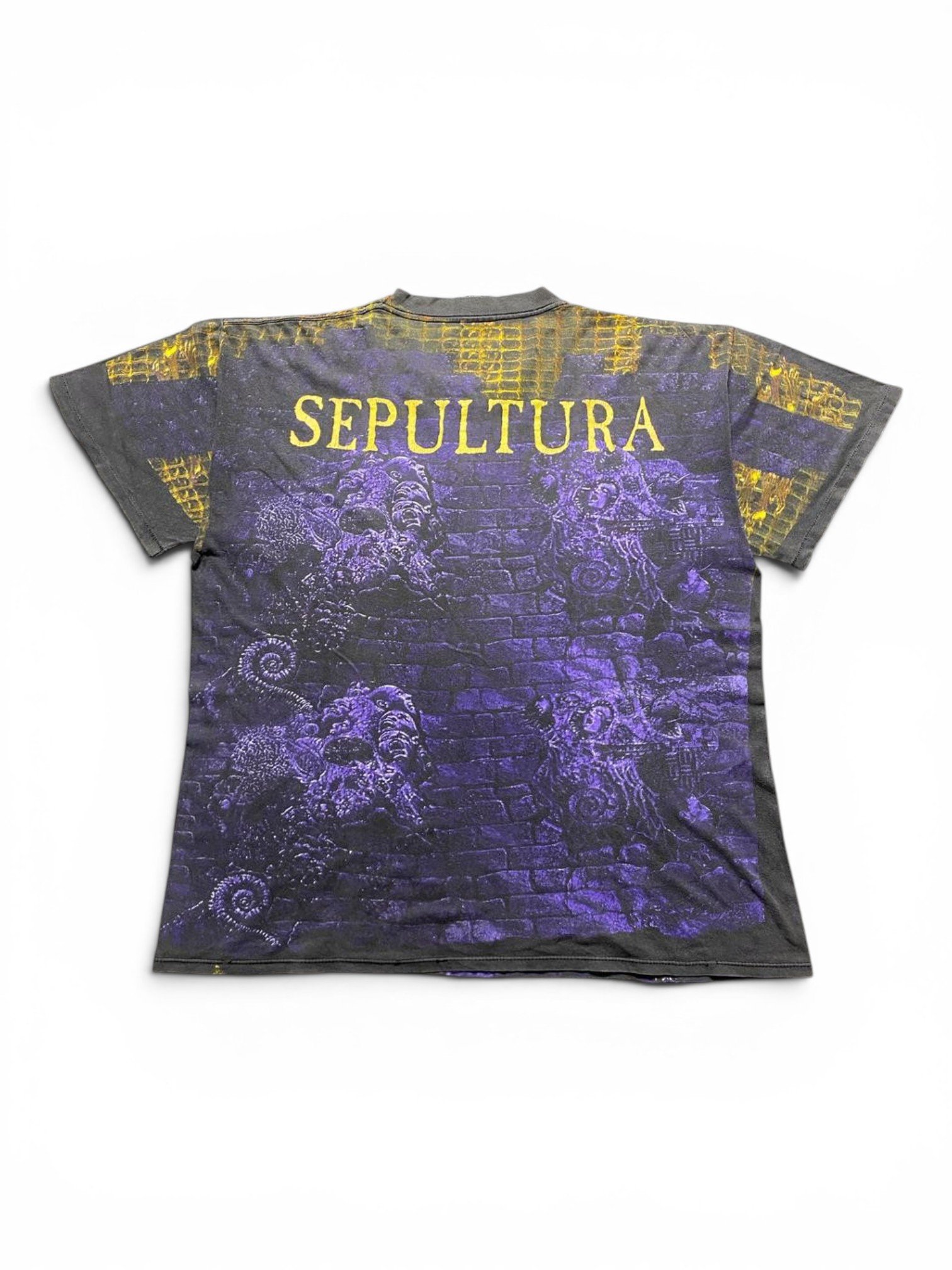 1993 Sepultura - Chaos ad T-Shirt - Image 2