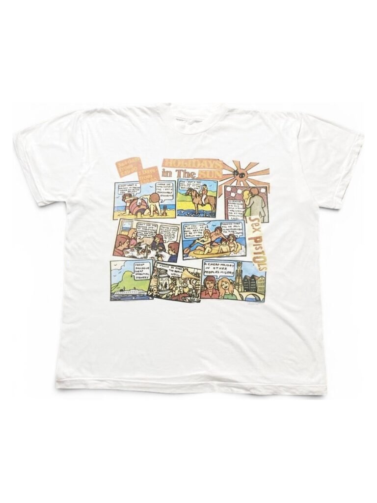 1991 Sex Pistols - Holiday In The Sun ©️jamie reid design