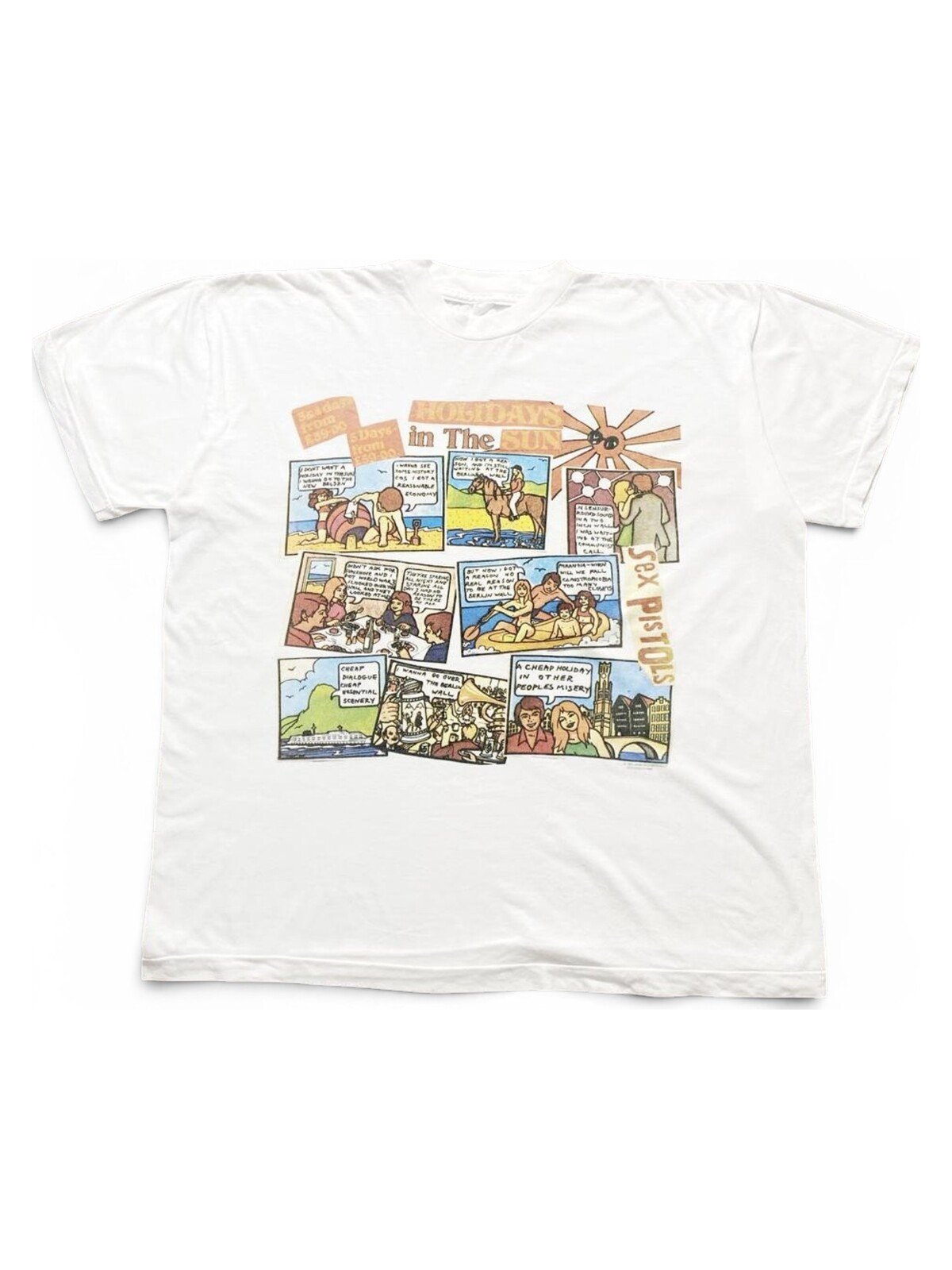 1991 Sex Pistols - Holiday In The Sun ©️jamie reid design