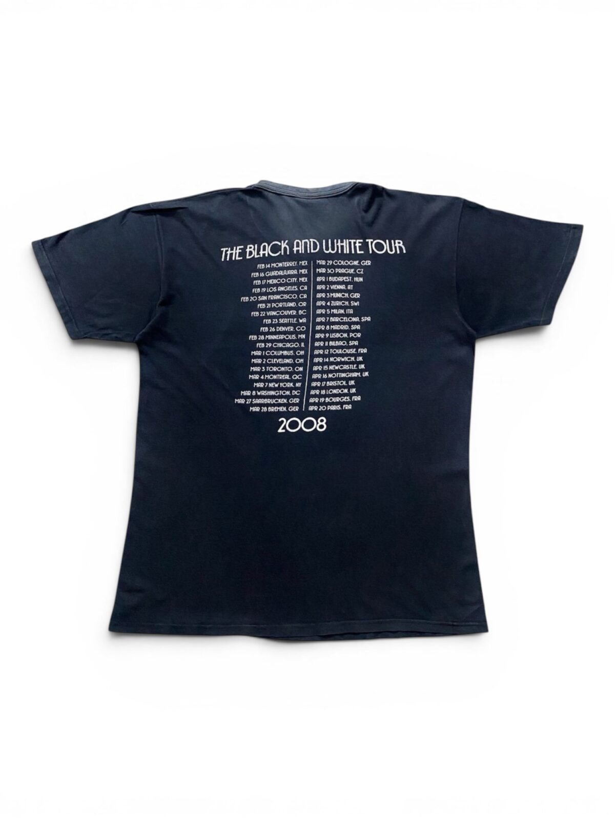 2008 The Hives - The Black And White Tour T-Shirt