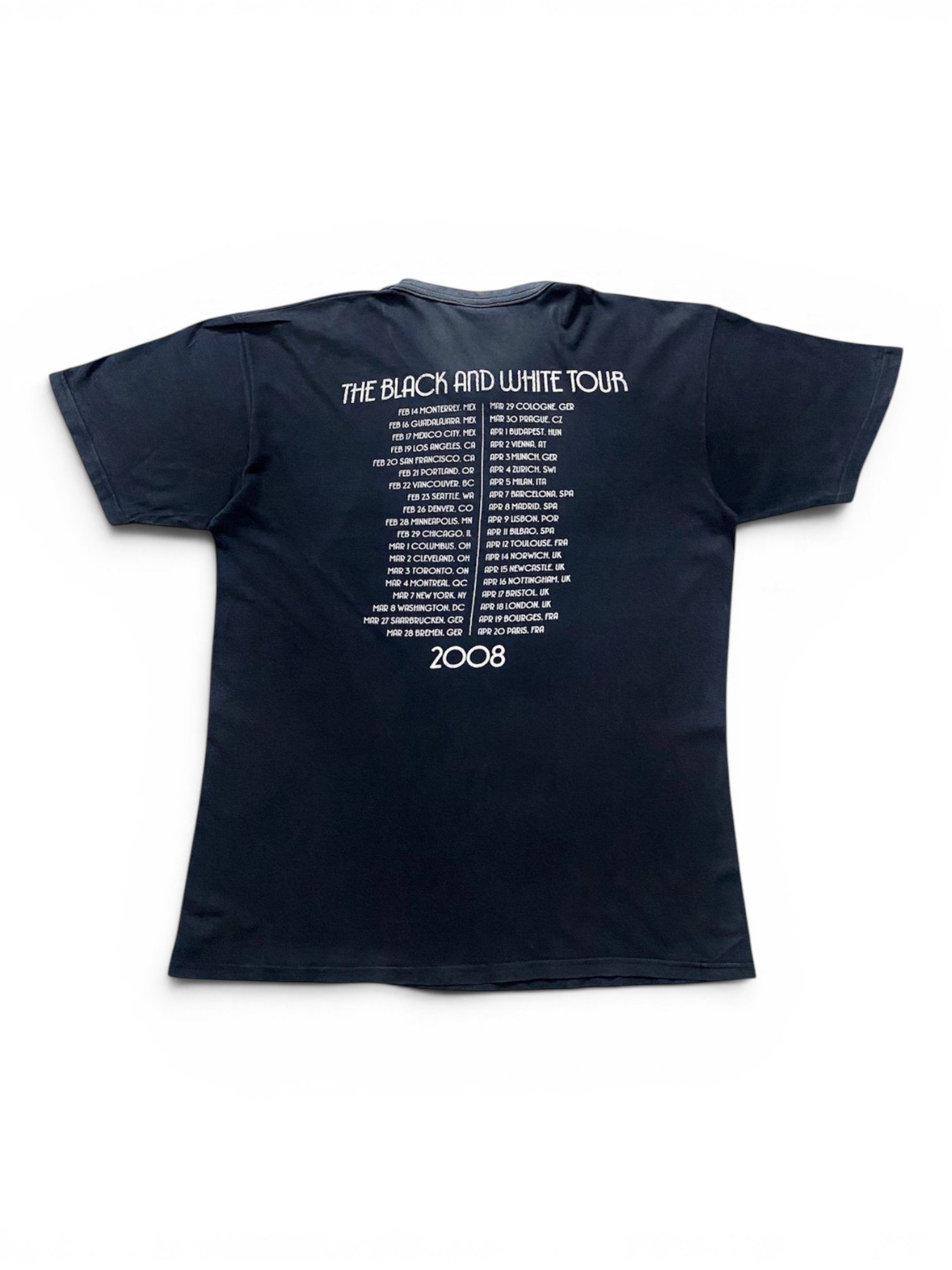2008 The Hives - The Black And White Tour T-Shirt - Image 2