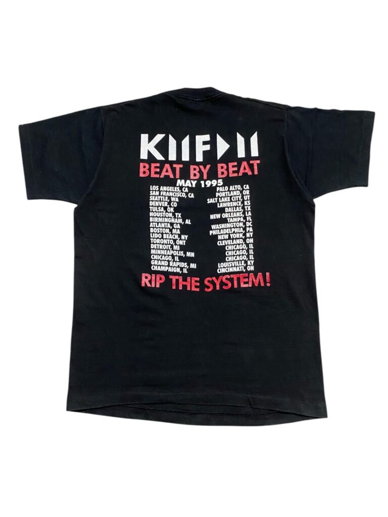 1995 KMFDM - Beat By Beat, RIP The System Tour T-Shirt