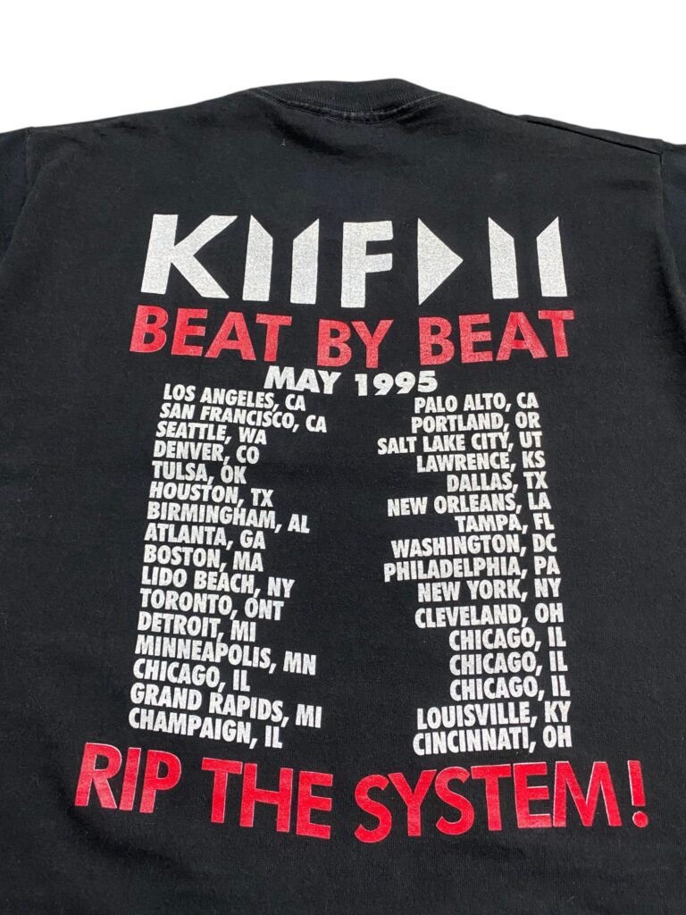1995 KMFDM - Beat By Beat, RIP The System Tour T-Shirt