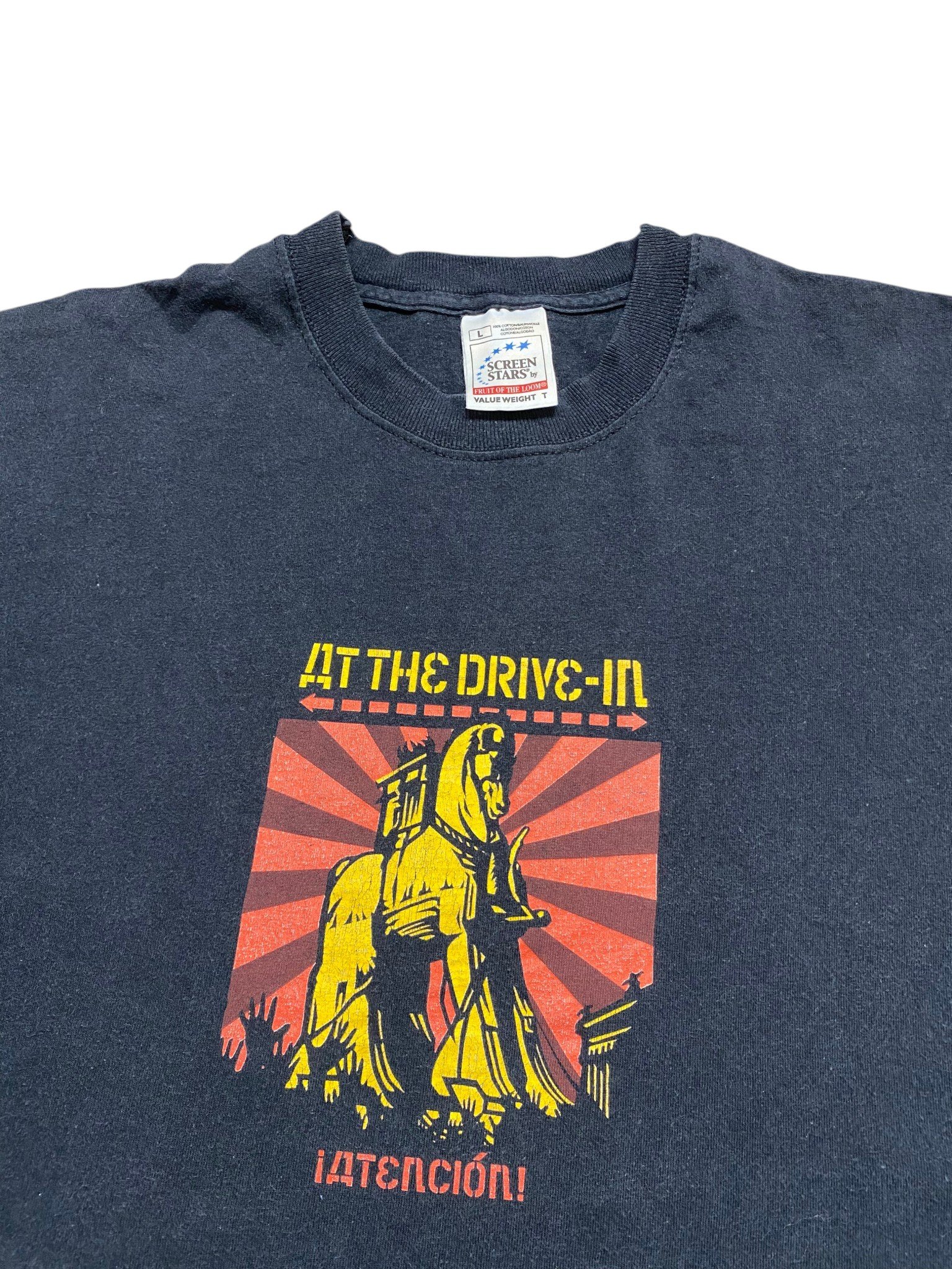 2000 At The Drive In - Atencion T-Shirt artwork by Shepard Fairey - Image 2