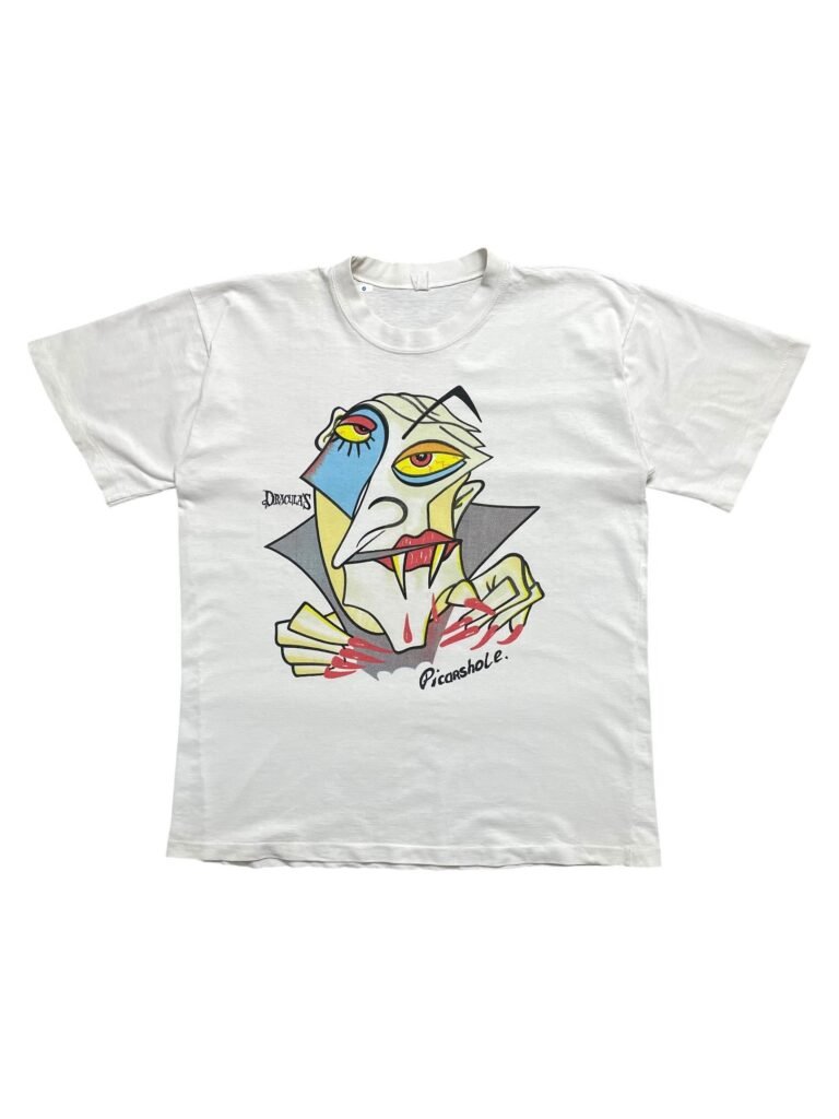 90s Dracula Picasshole Cubism Art Parody T-Shirt