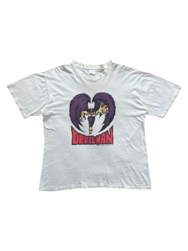 Vintage 90s Devilman Go Nagai Anime Banpresto T-Shirt Banpresto