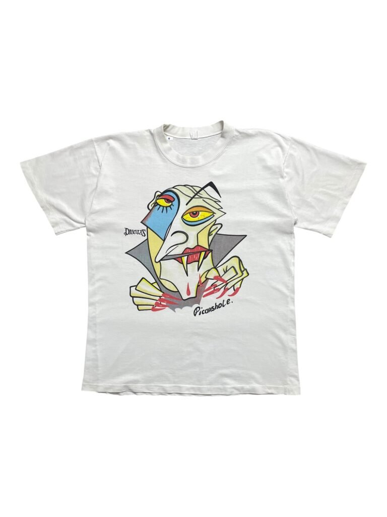 90s Dracula Picasshole Cubism Art Parody T-Shirt
