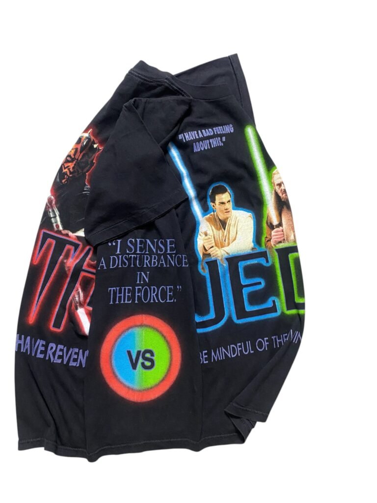 1999 Star Wars Episode 1 Jedi vs Sith Two-Sided AOP T-Shirt