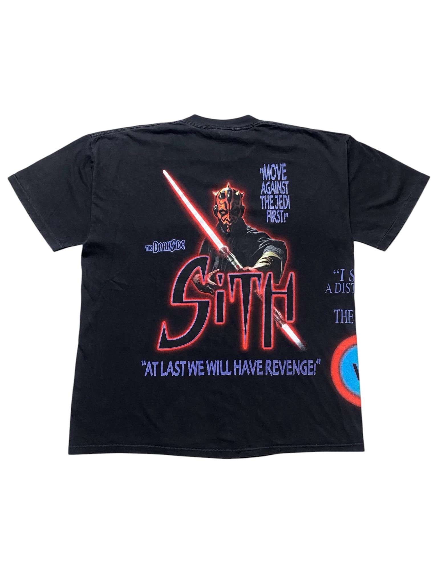 1999 Star Wars Episode 1 Jedi vs Sith Two-Sided AOP T-Shirt - Image 2