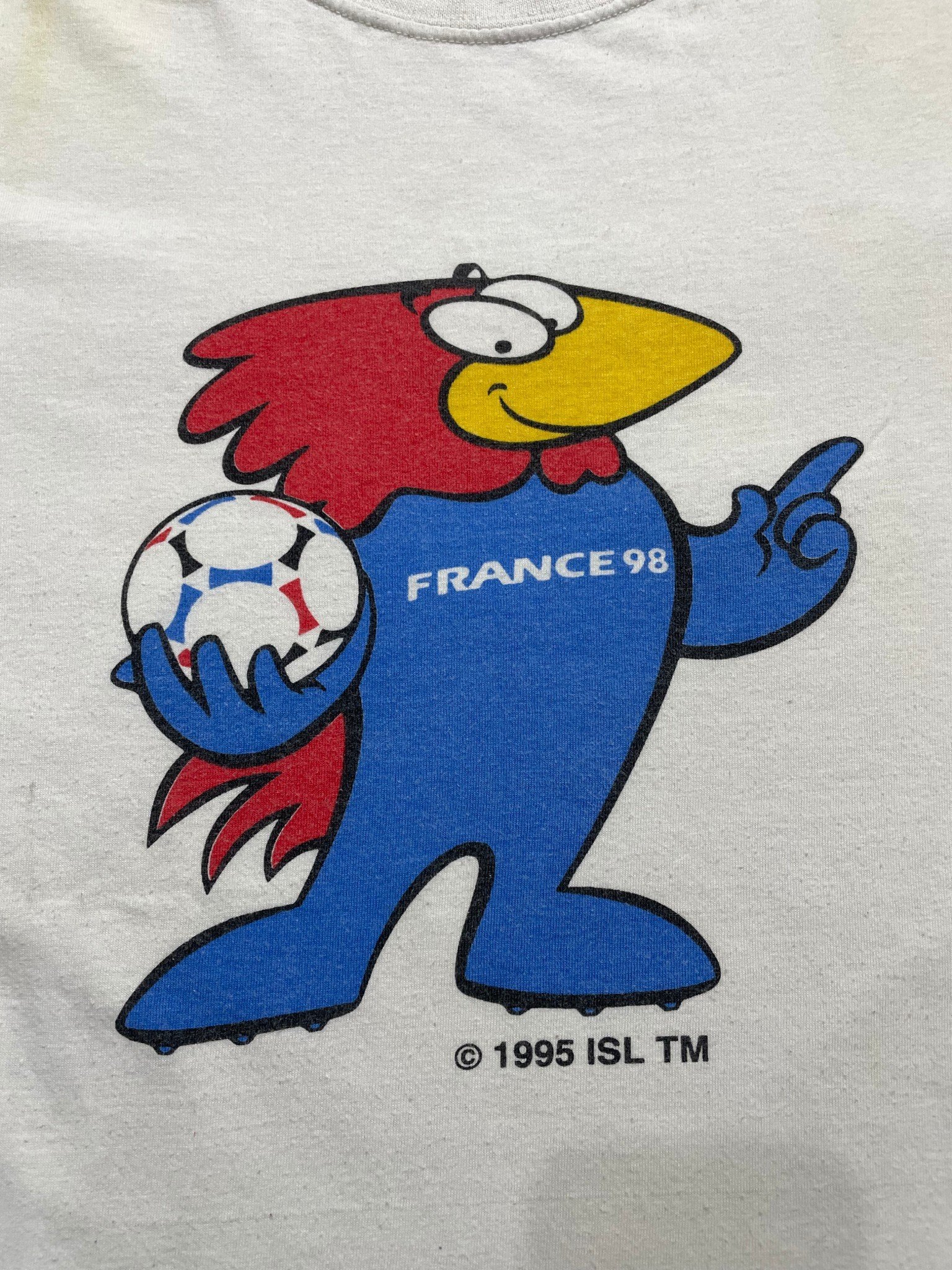 1998 World Cup France 98 Footix Mascot T-Shirt - Image 2