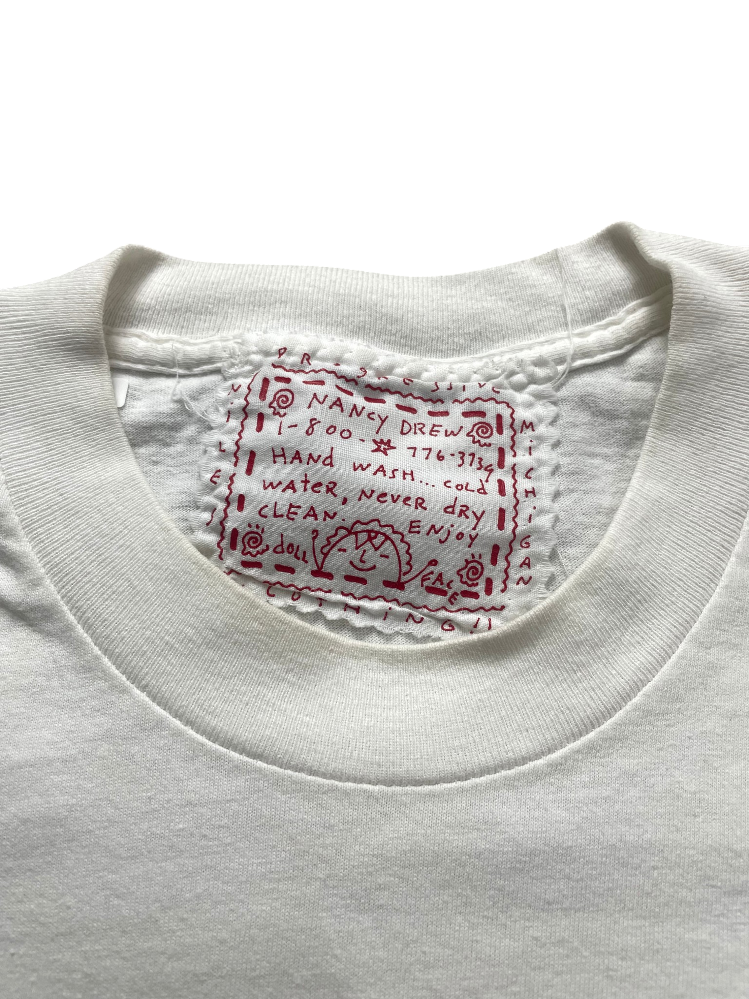 1992 Nancy Drew Motherhood Is For Big League Players Art T-Shirt - Image 3