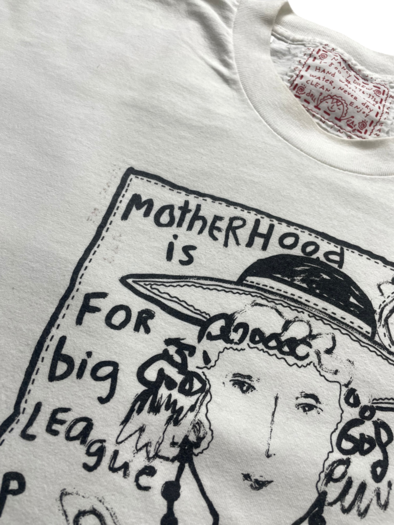 1992 Nancy Drew Motherhood Is For Big League Players Art T-Shirt