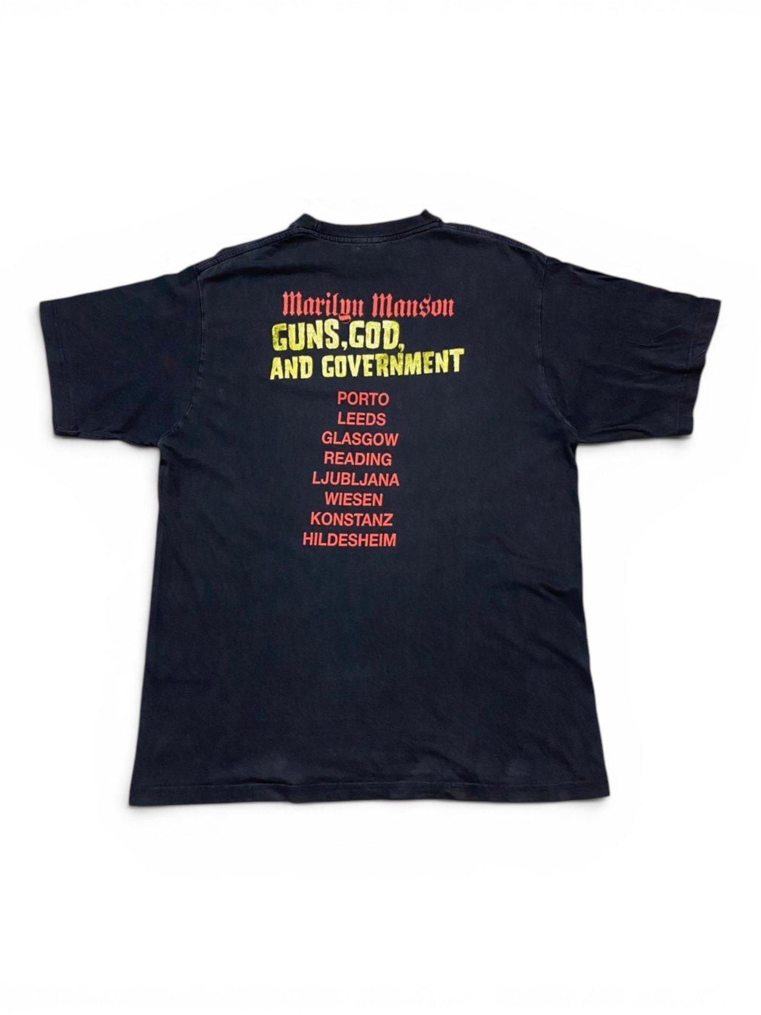 2000 Marylin Manson - Guns, God, And Government T-Shirt - Image 2