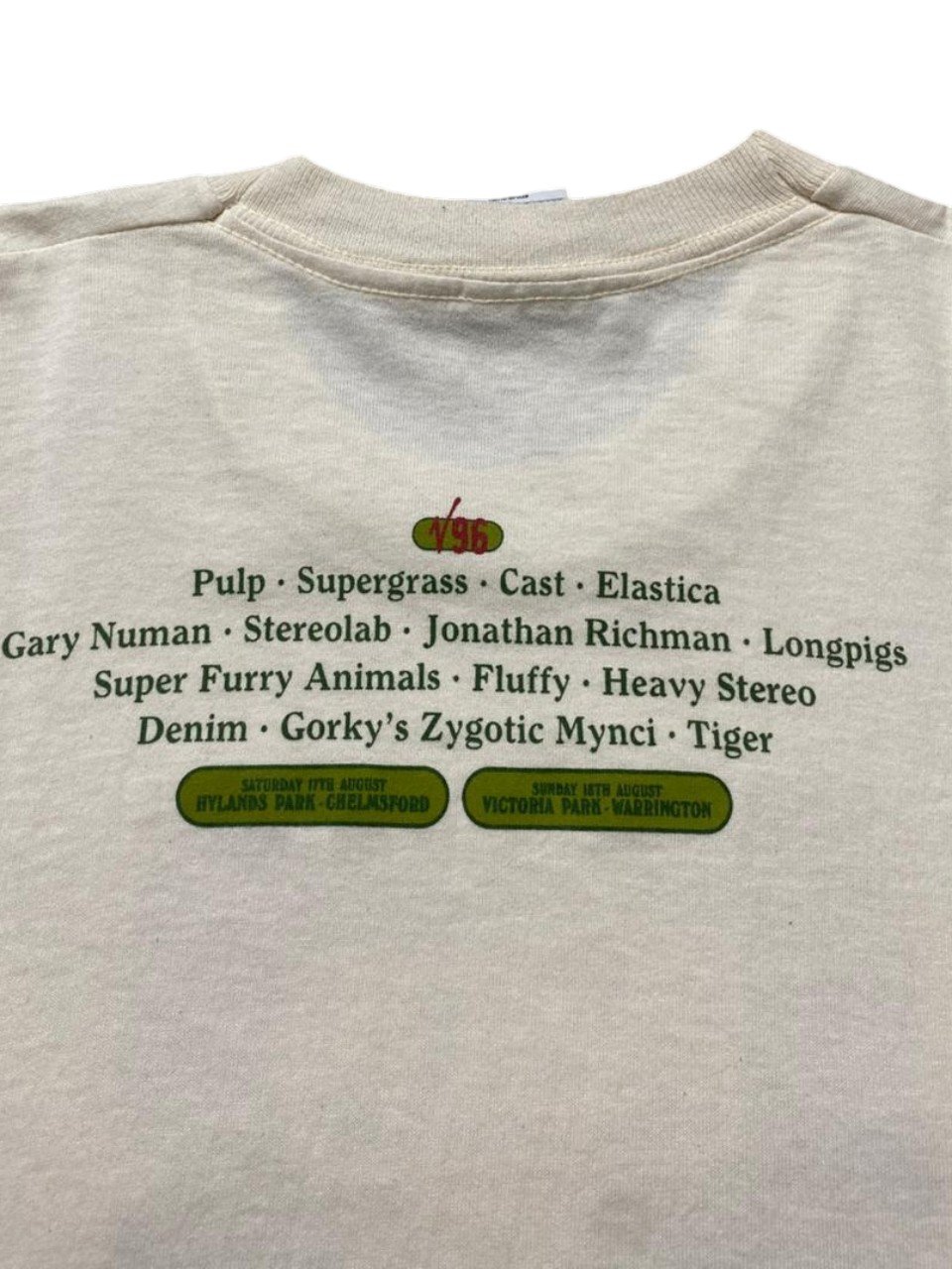 1996 Pulp - V Festival T-Shirt