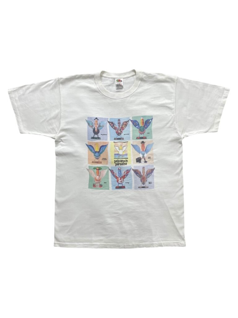 Y2K Vintage Pelicans in Paradise Pensacola Florida Art T-Shirt