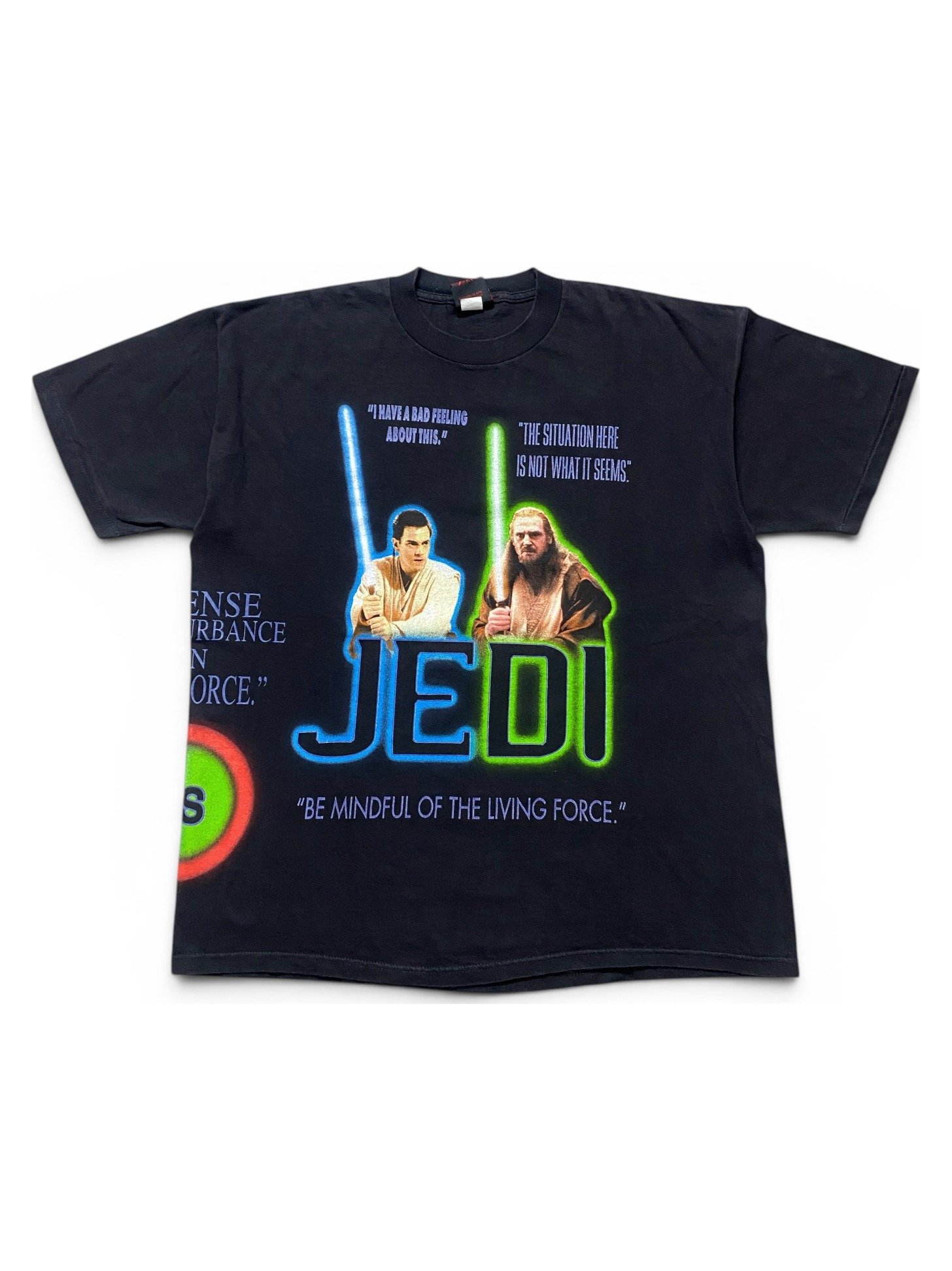 1999 Star Wars Episode 1 Jedi vs Sith Two-Sided AOP T-Shirt - Image 1