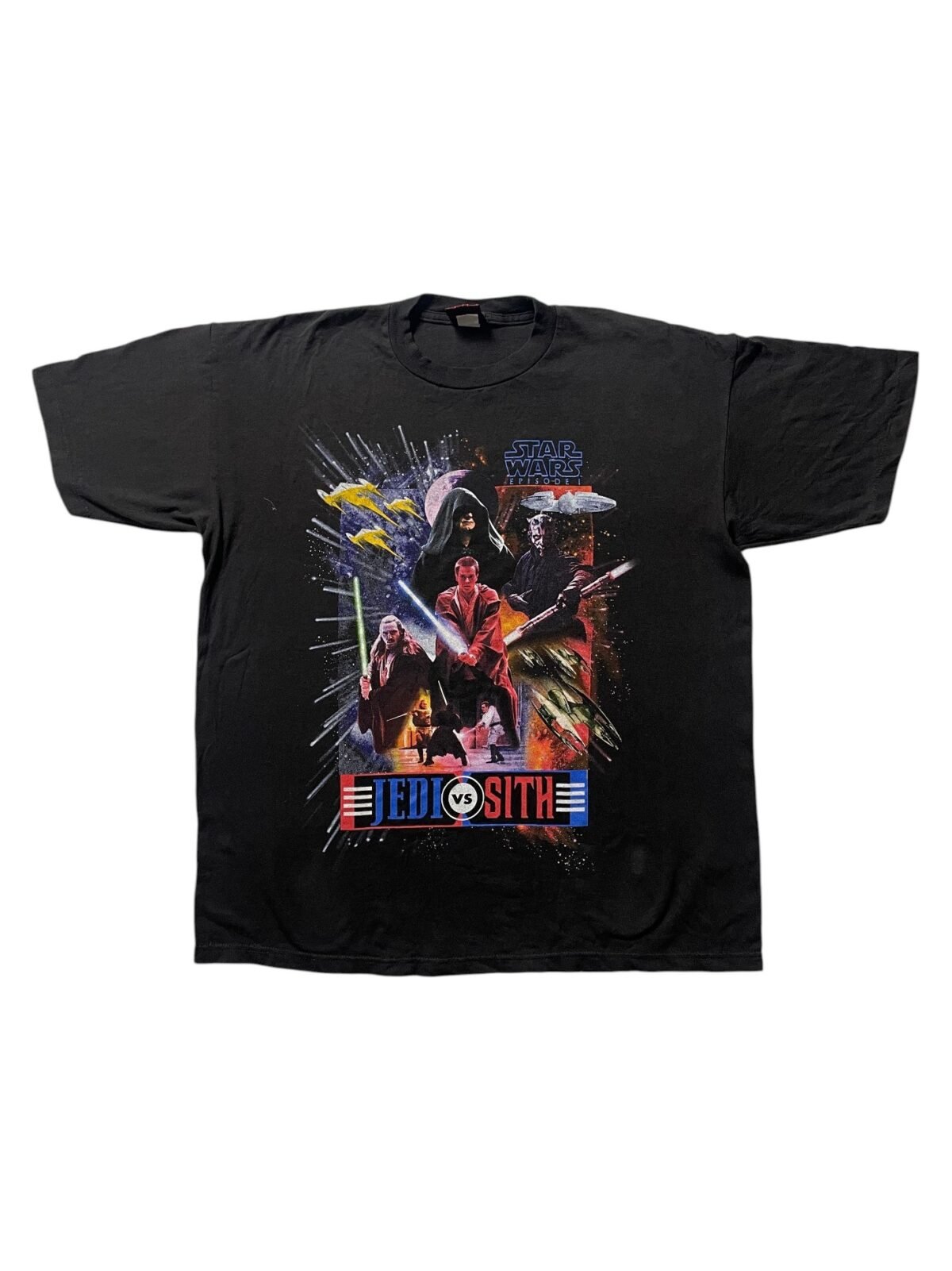 90s Star Wars 1 Jedi vs Sith T-shirt