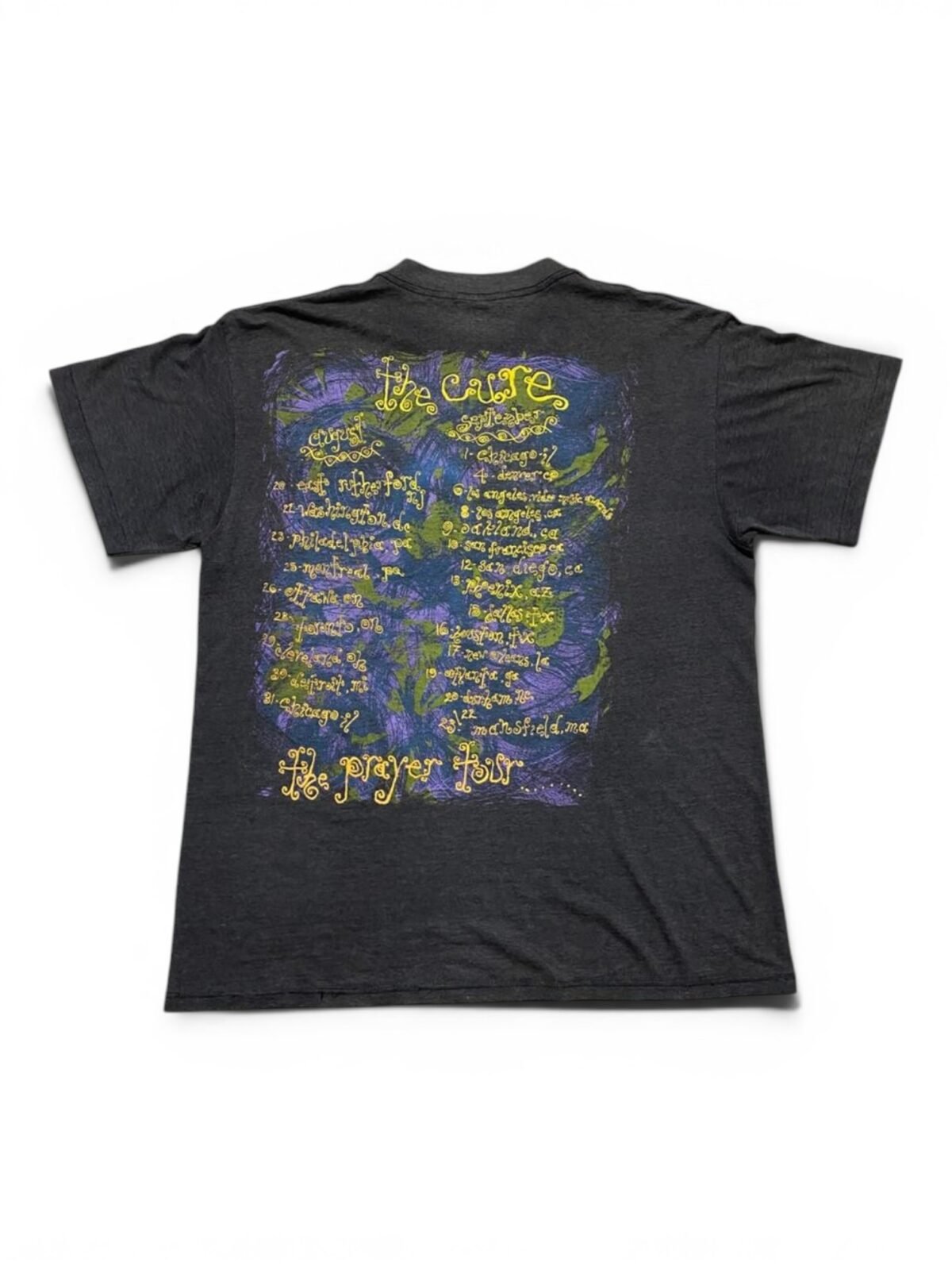 1989 The Cure - The Prayer Tour T-Shirt