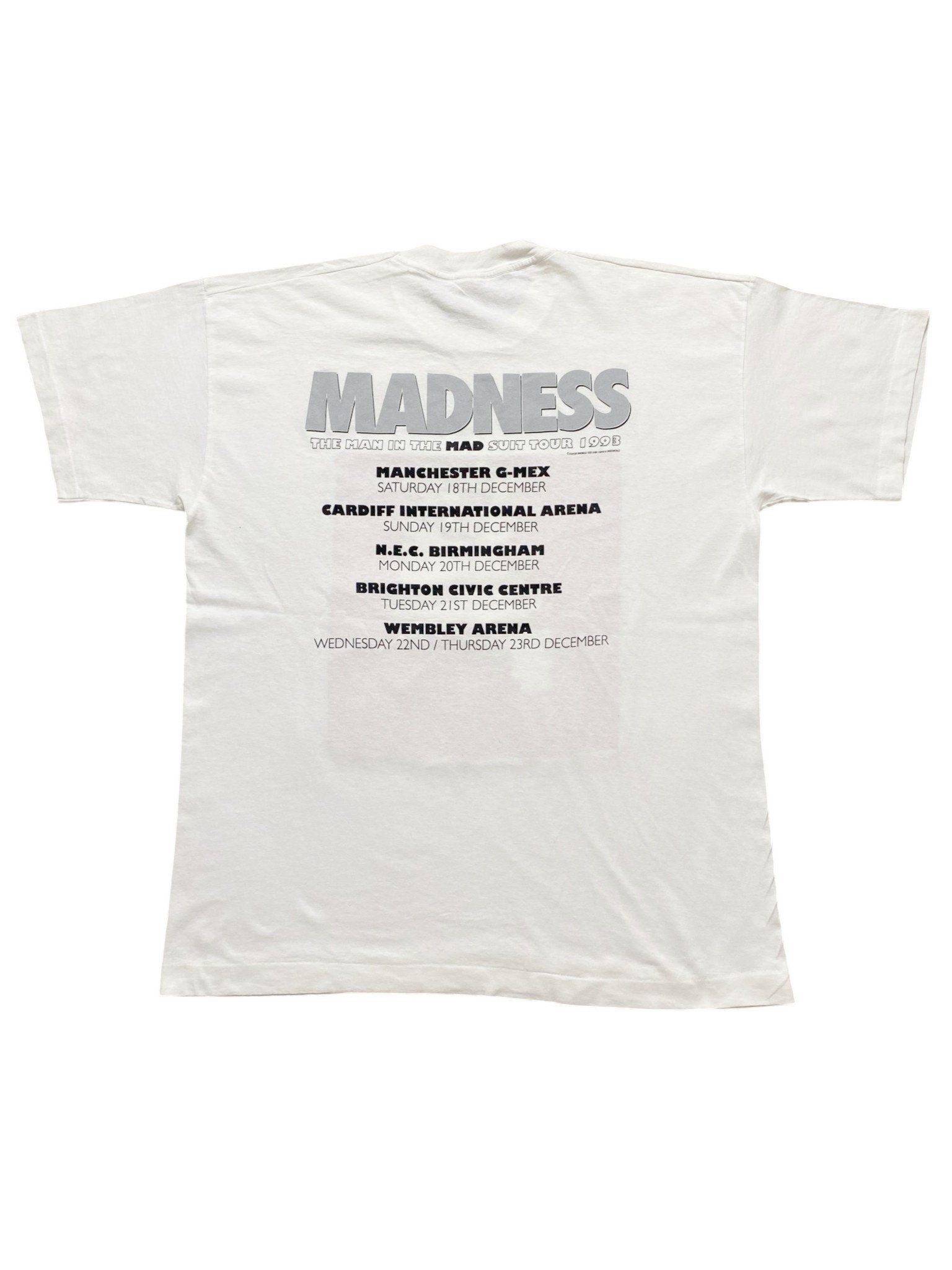 1993 Madness - The Man In The Mad Suit Tour T-Shirt - Image 2