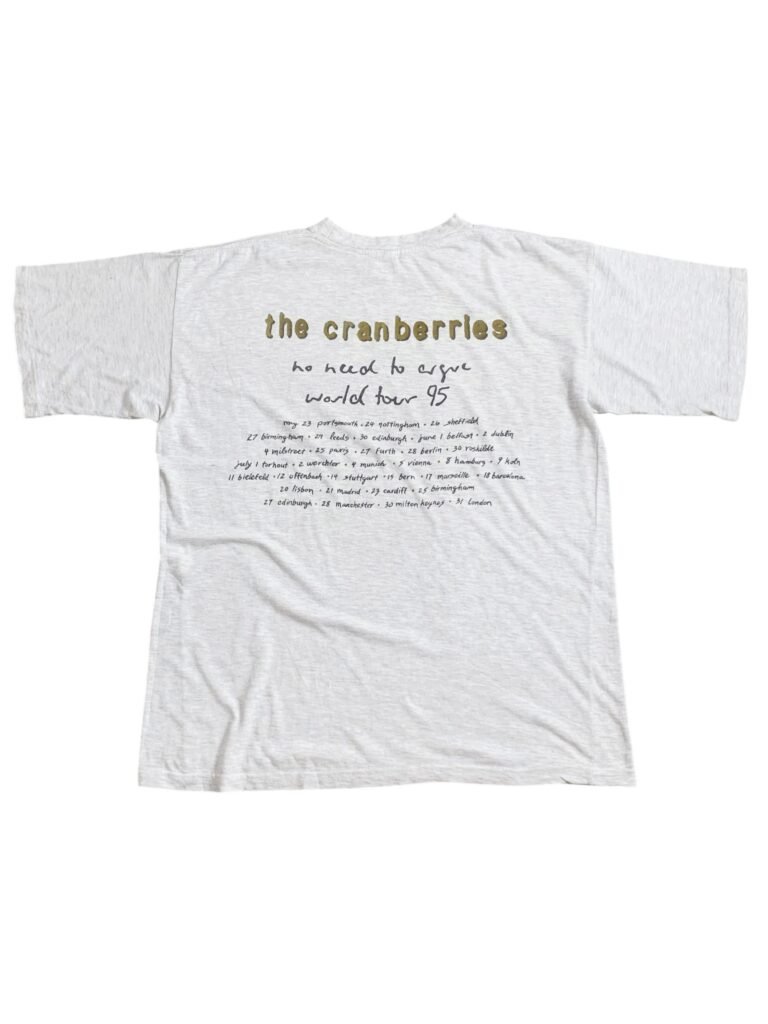 1995 The Cranberries - No Need To Argue Tour T-Shirt