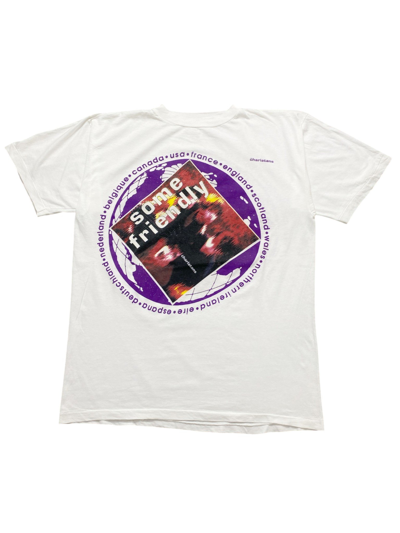 1990 The Charlatans - Some Friendly T-Shirt - Image 1