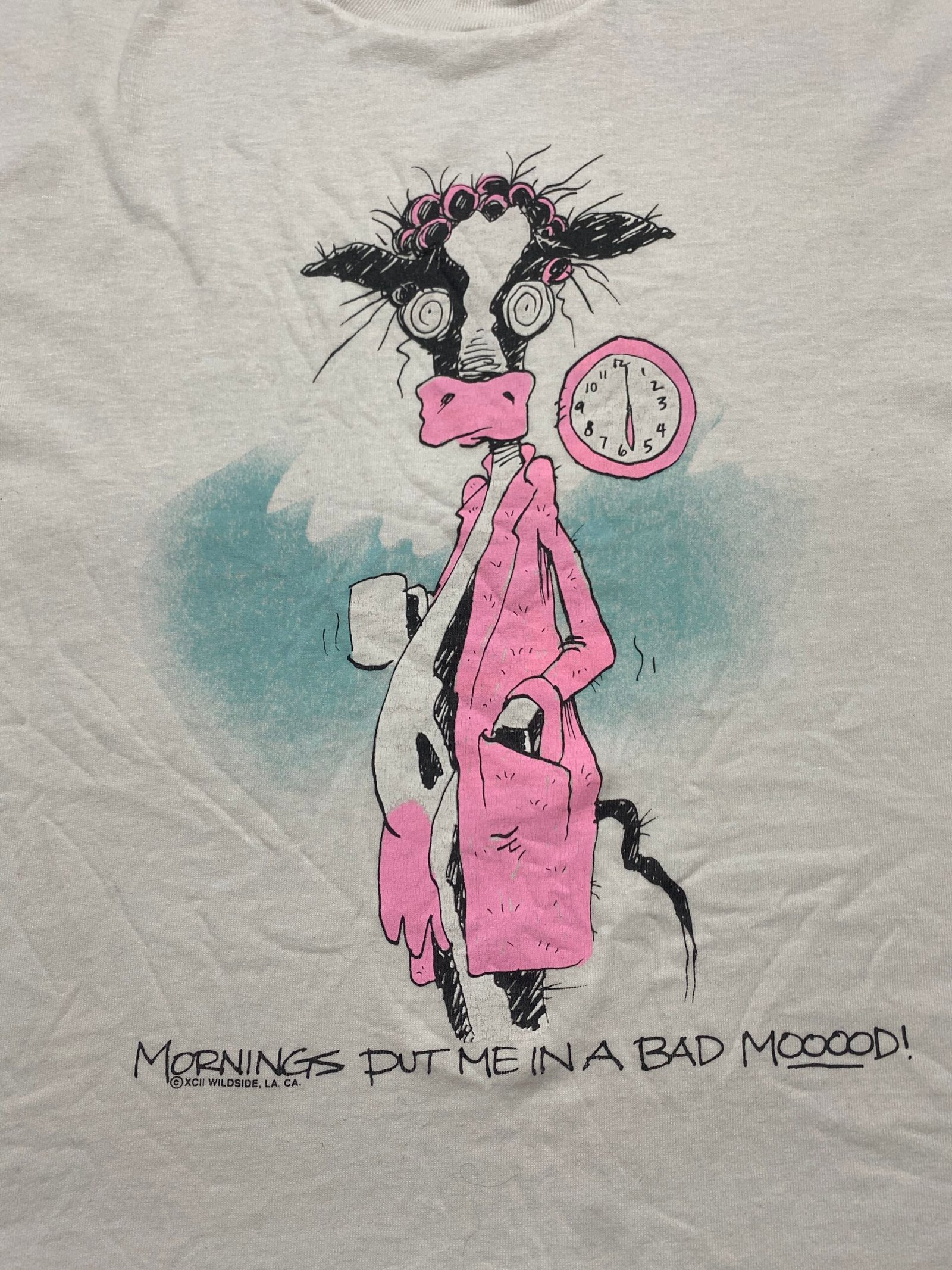 1992 Mornings Put Me In A Bad MooooD! T-Shirt - Image 2