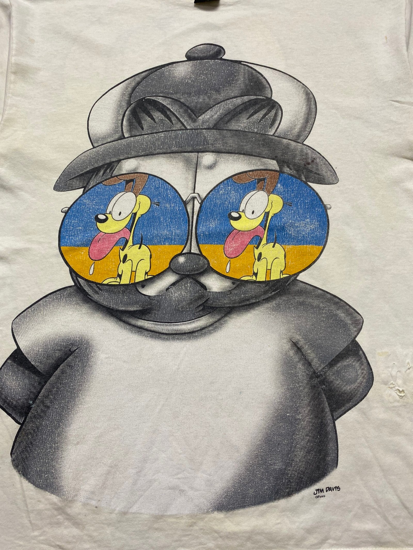 90s Garfield Paws - Jim Davis Cartoon T-Shirt - Image 9