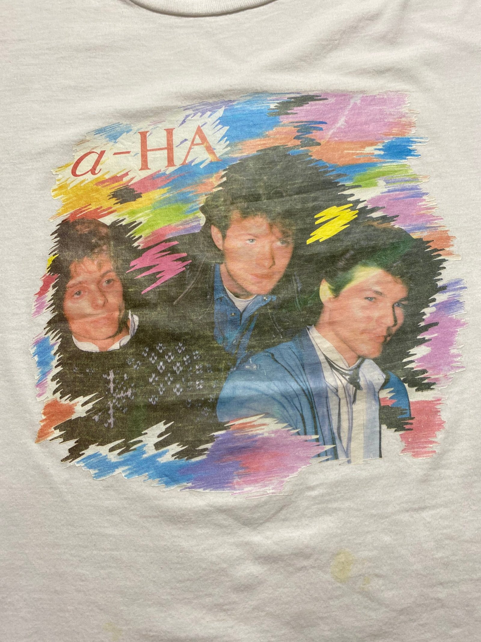 Vintage 80s A-ha (Iron On Print) T-Shirt - Image 3