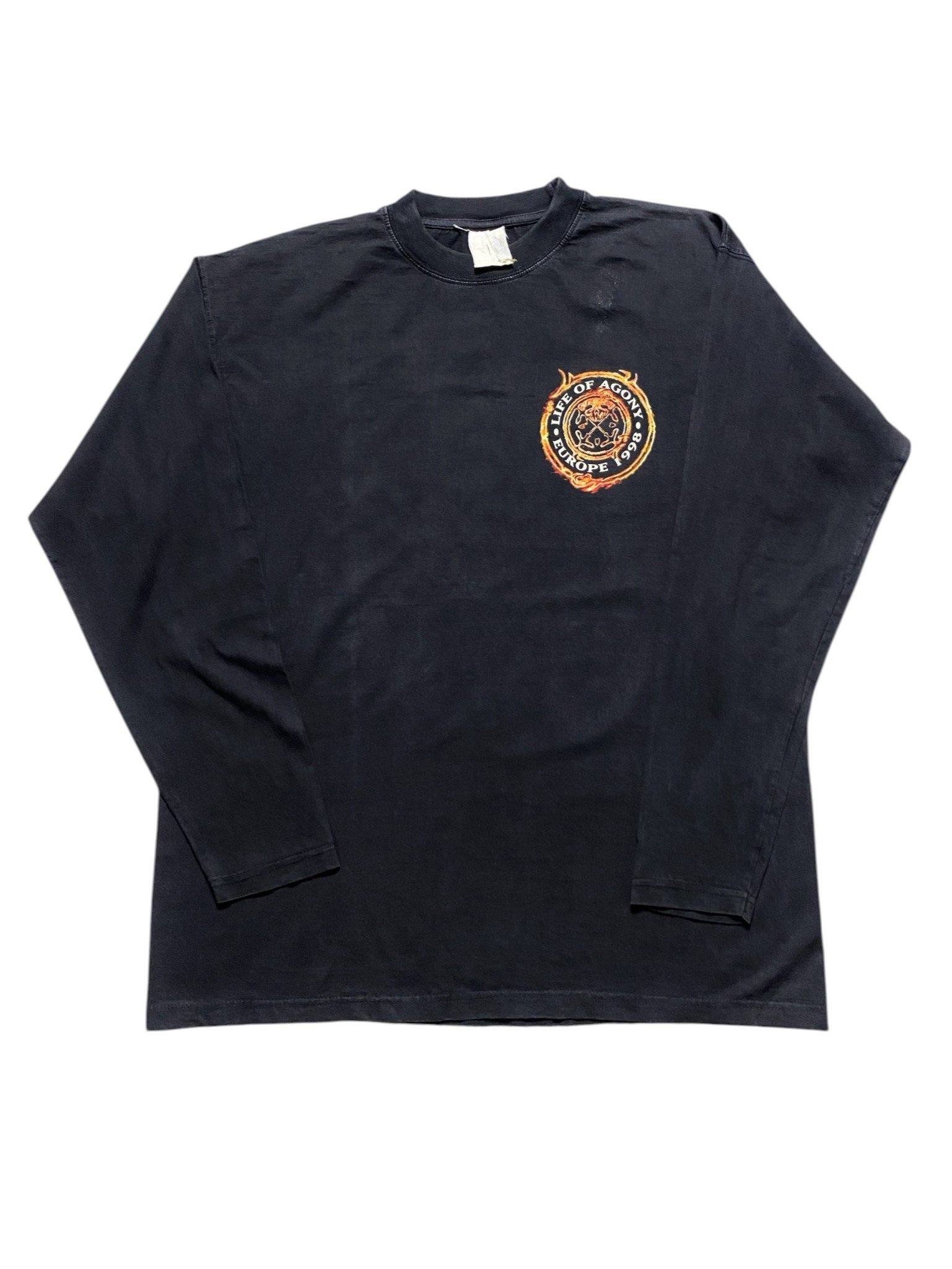 Vintage 1998 Life Of Agony - Soul Searching Sun Europe Tour Longsleeve T-Shirt - Image 1