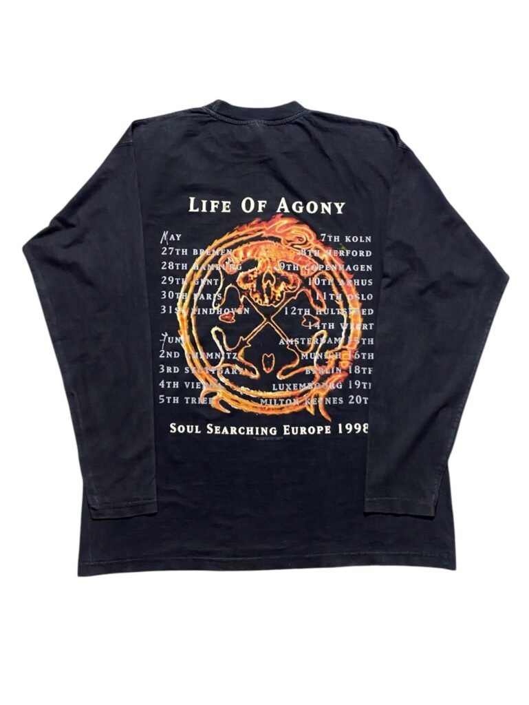 Vintage 1998 Life Of Agony - Soul Searching Sun Europe Tour Longsleeve T-Shirt