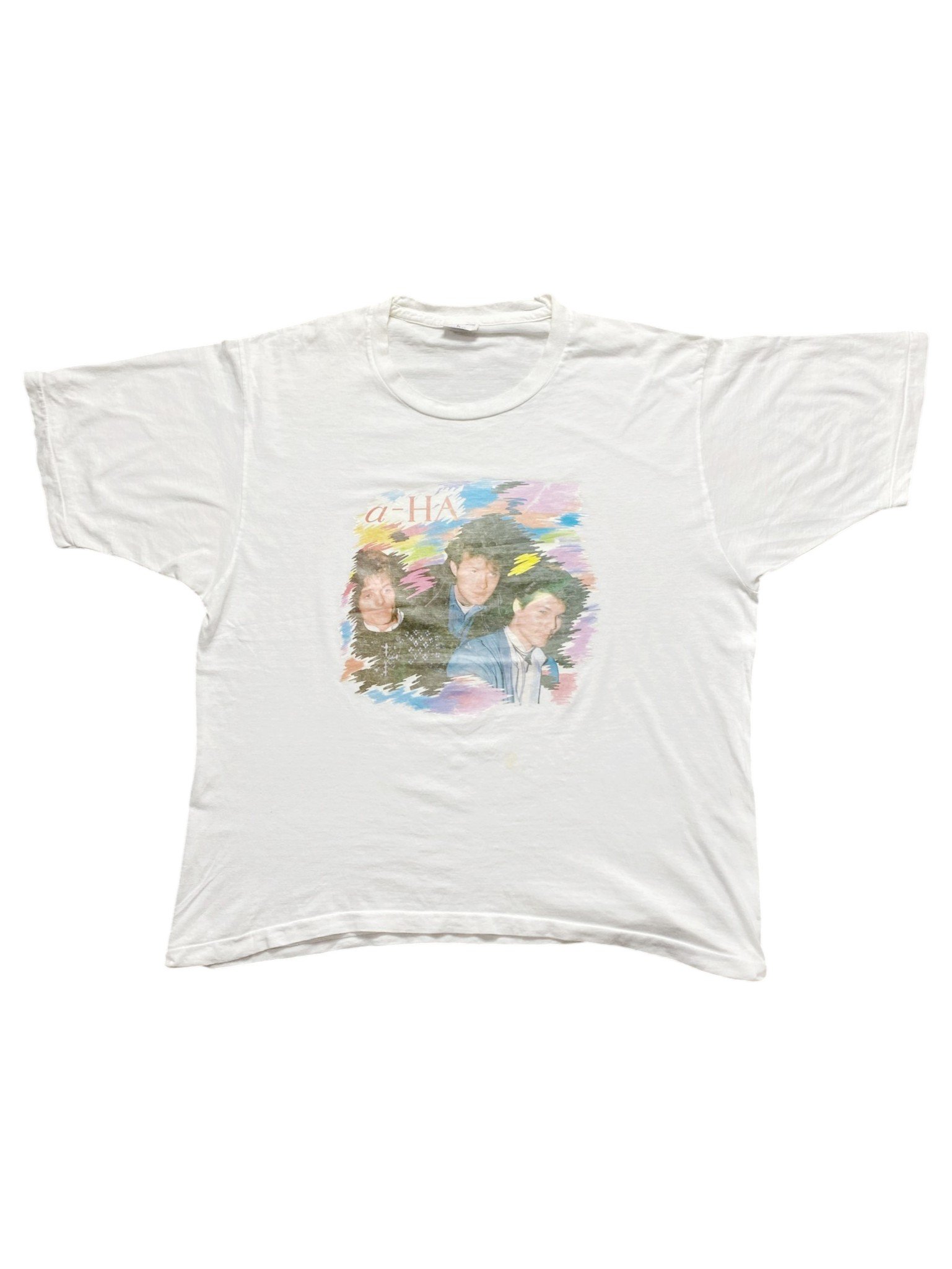 Vintage 80s A-ha (Iron On Print) T-Shirt - Image 1