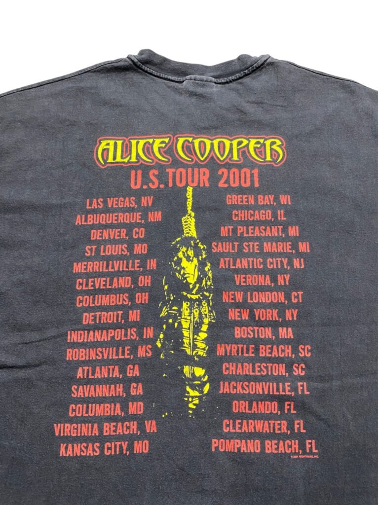 Vintage 2001 Alice Cooper - US Tour T-Shirt