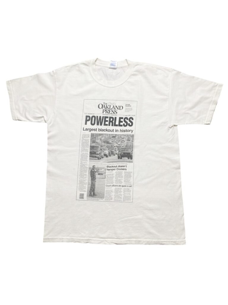Vintage Oakland Press The Largest Blackout In History T-Shirt