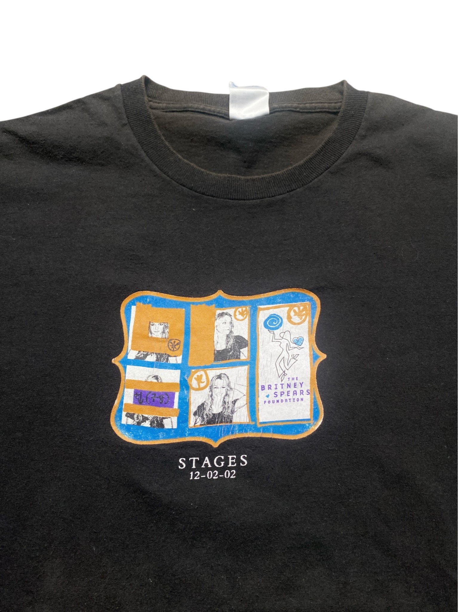 Vintage 2002 The Britney Spears Foundation - Stages T-Shirt - Image 2