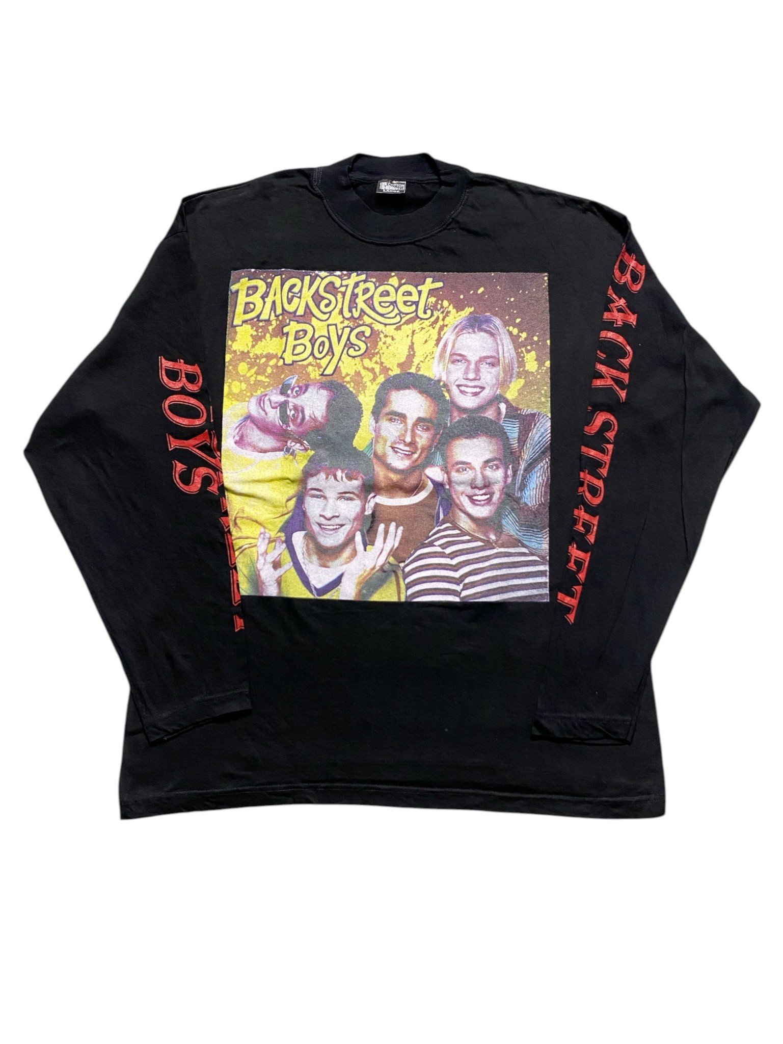 Vintage 90s Backstreet Boys - Boot Longsleeve T-Shirt - Image 1
