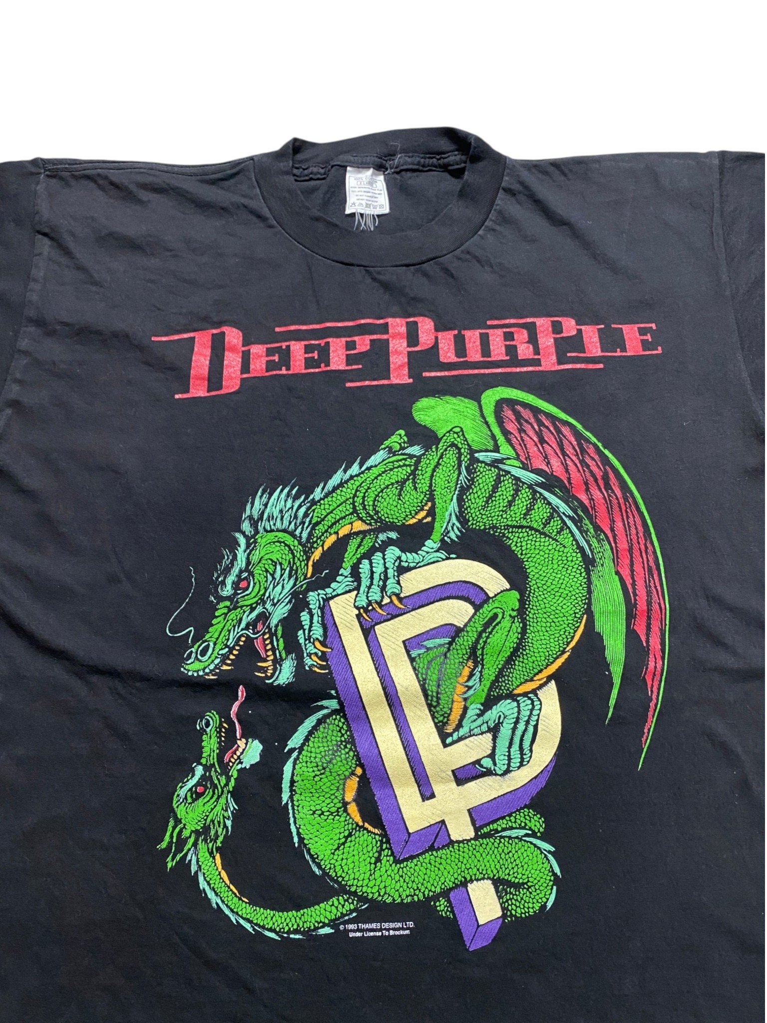 Vintage 1993 Deep Purple - The Battle Rages On... T-Shirt - Image 3