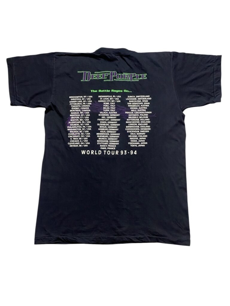 Vintage 1993 Deep Purple - The Battle Rages On... T-Shirt