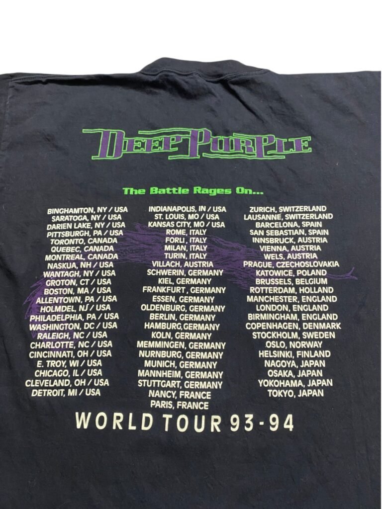Vintage 1993 Deep Purple - The Battle Rages On... T-Shirt