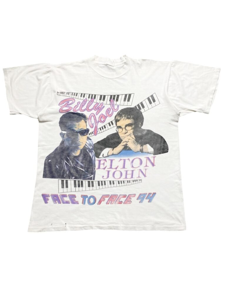 Vintage 1994 Elton John And Billy Joel - Face To Face Tour T-shirt