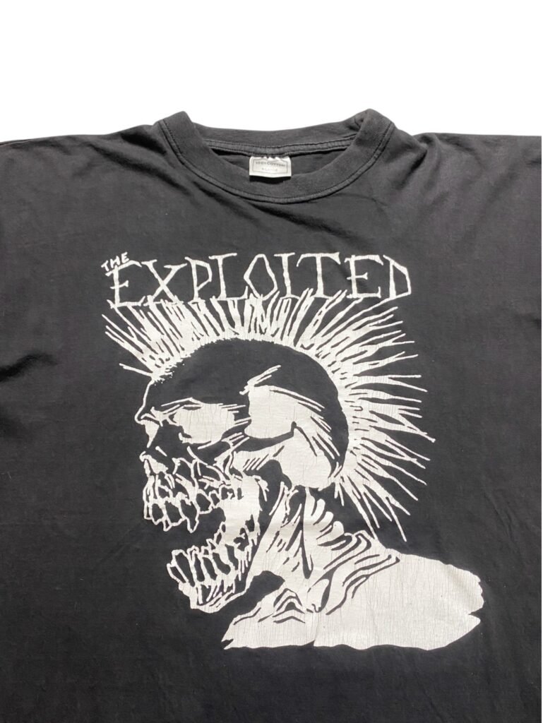 Vintage Late 90s / Early 00s The Exploited - Mohawk Skull T-Shirt