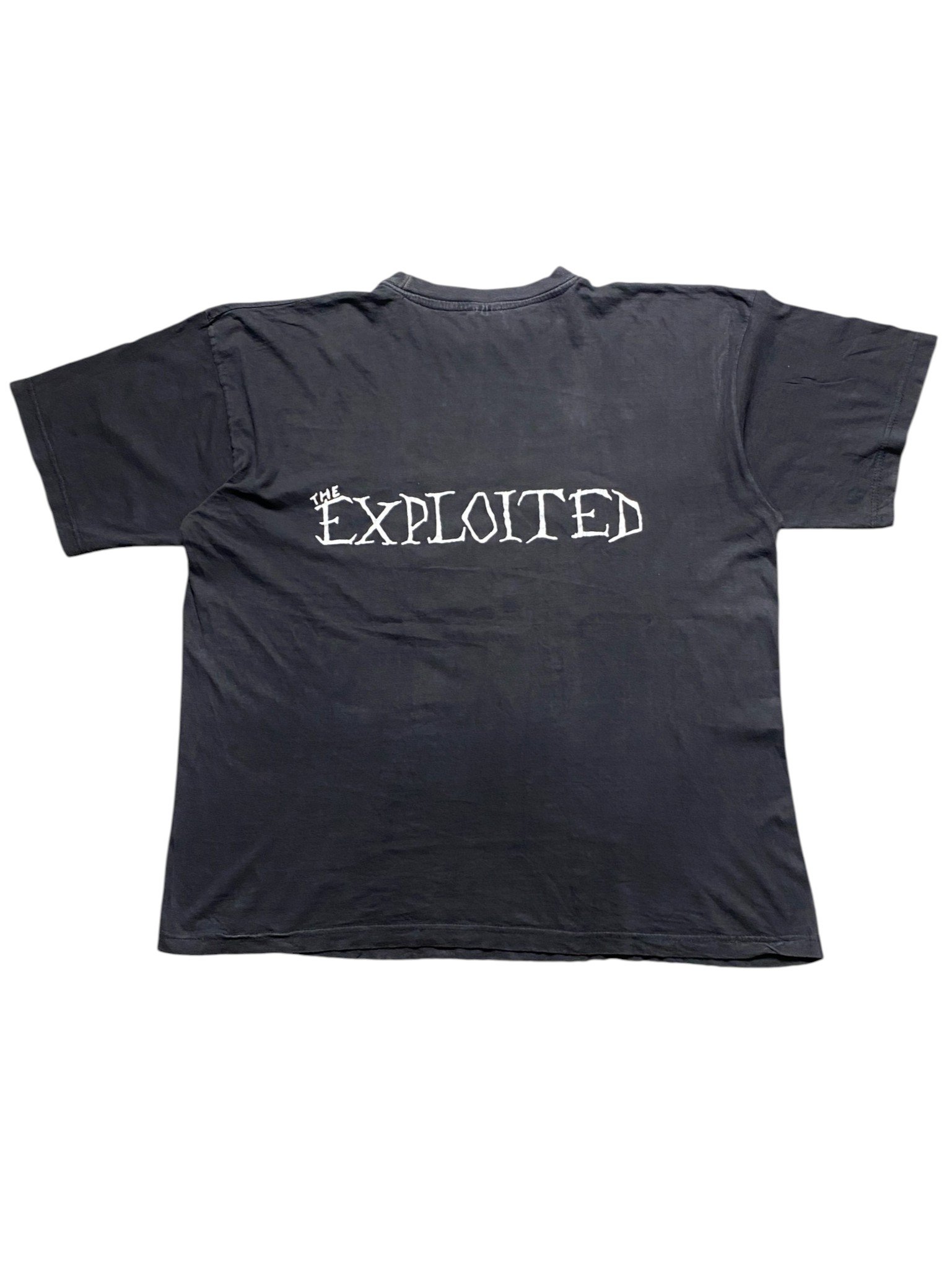 Vintage Late 90s / Early 00s The Exploited - Mohawk Skull T-Shirt - Image 2