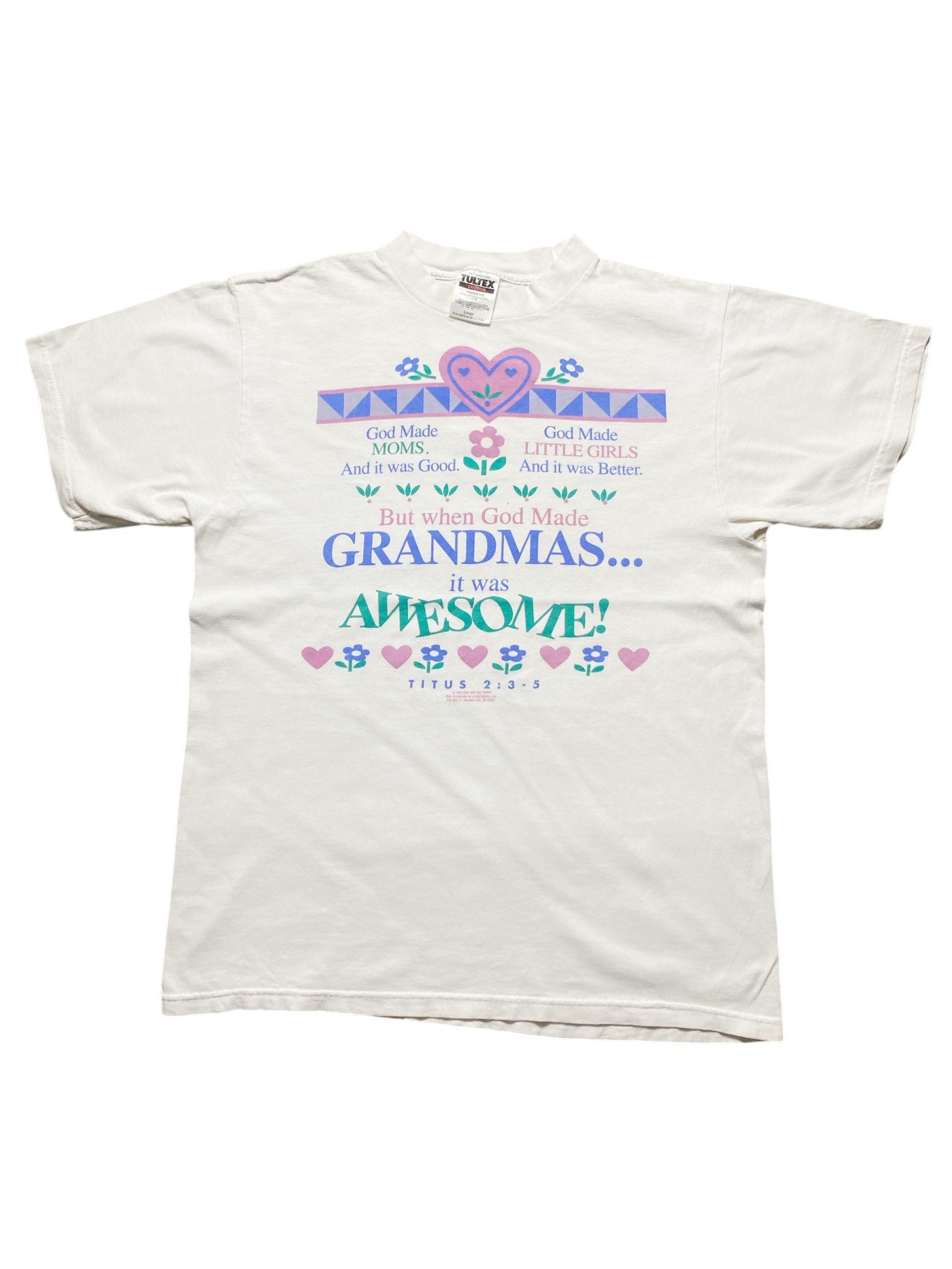 1993 When God Made Grandmas T-Shirt - Image 1