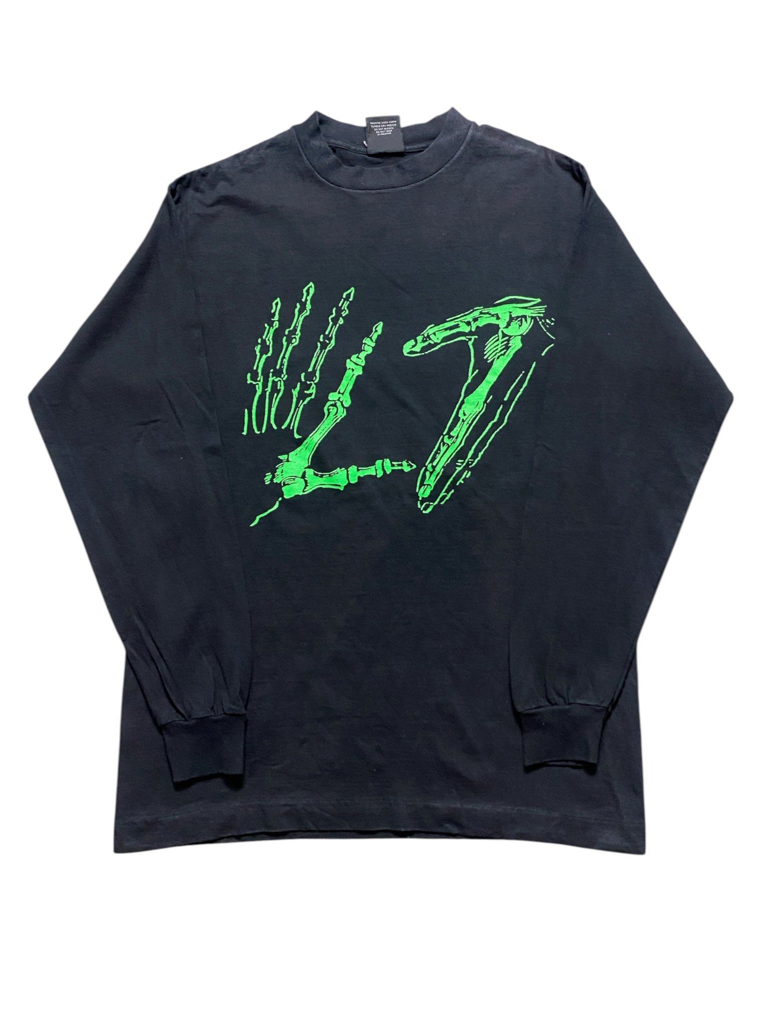 Vintage 90s L7 - Smell The Magic (Skeleton Hand) Longsleeve T-Shirt - Image 1