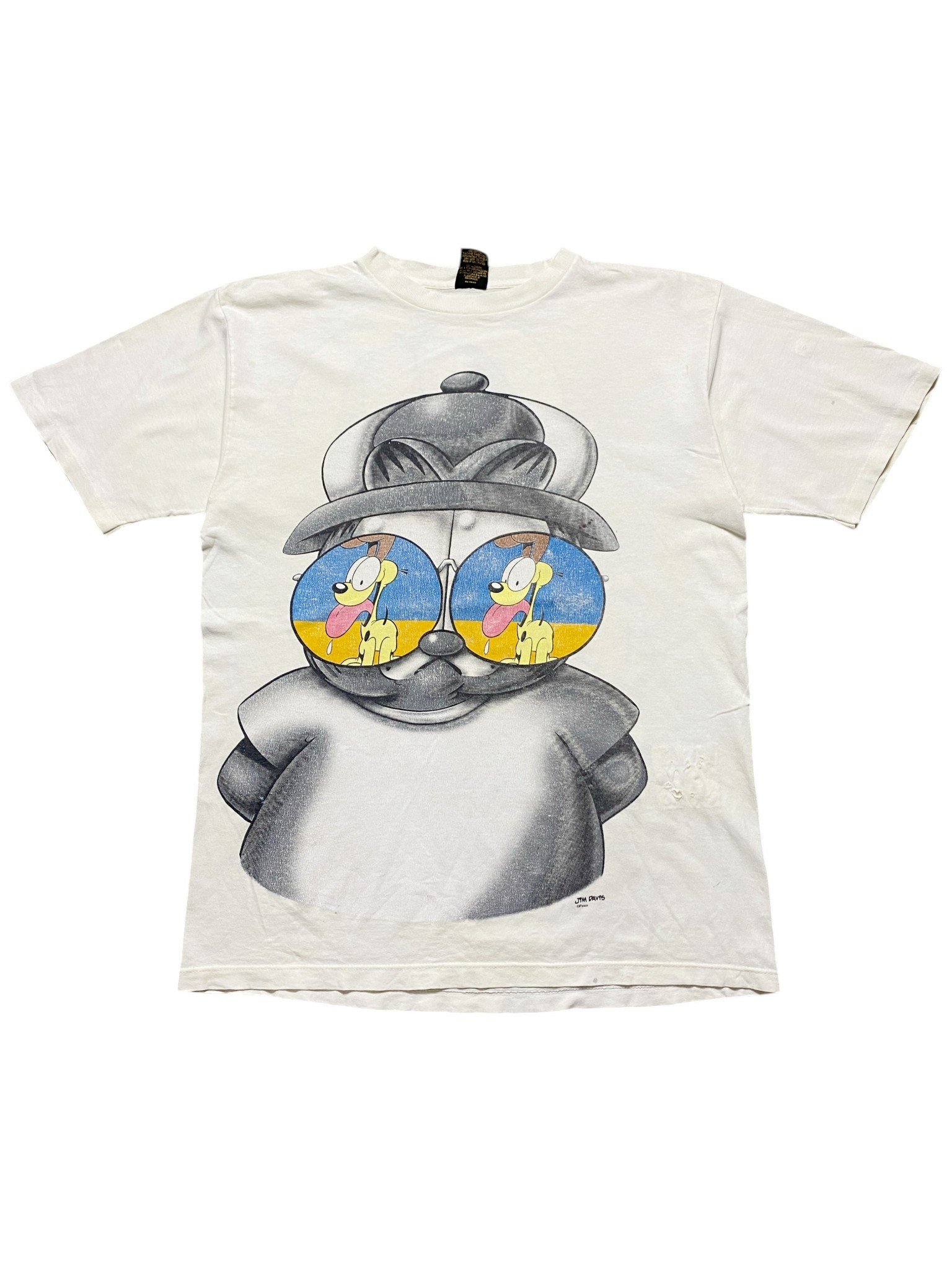 90s Garfield Paws - Jim Davis Cartoon T-Shirt - Image 1